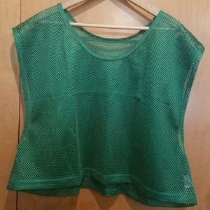 Mesh Sport Crop Tops Sz Fits XL-4XL